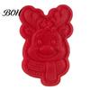 Festive Pattern Embosser Christmas Mini Pie Mold, Plastic Hand Press Pastry Durable Decorative Bakeware for Pastries Cookies And Fondant Maker Set