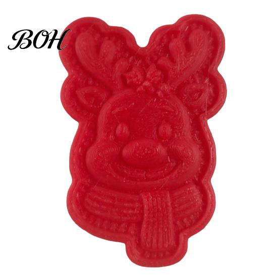 Festive Pattern Embosser Christmas Mini Pie Mold, Plastic Hand Press Pastry Durable Decorative Bakeware for Pastries Cookies And Fondant Maker Set