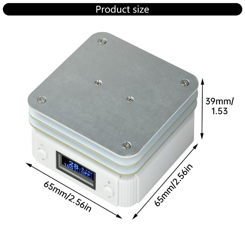 65W Digital Display Heating Soldering Plate Welder Hot Preheating Chip Welding Station 20V for Repair Laboratory
