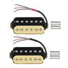 FLEOR Electric Guitar Humbucker Pickups, Ceramic Double Coil, Bridge & Neck Pickup Set - Zebra