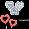 Silicone Lollipop Molds Round Heart Star Rabbit Shape Candy Mold Cake Topper Decorating Tools Chocolate Biscuit Baking Mould