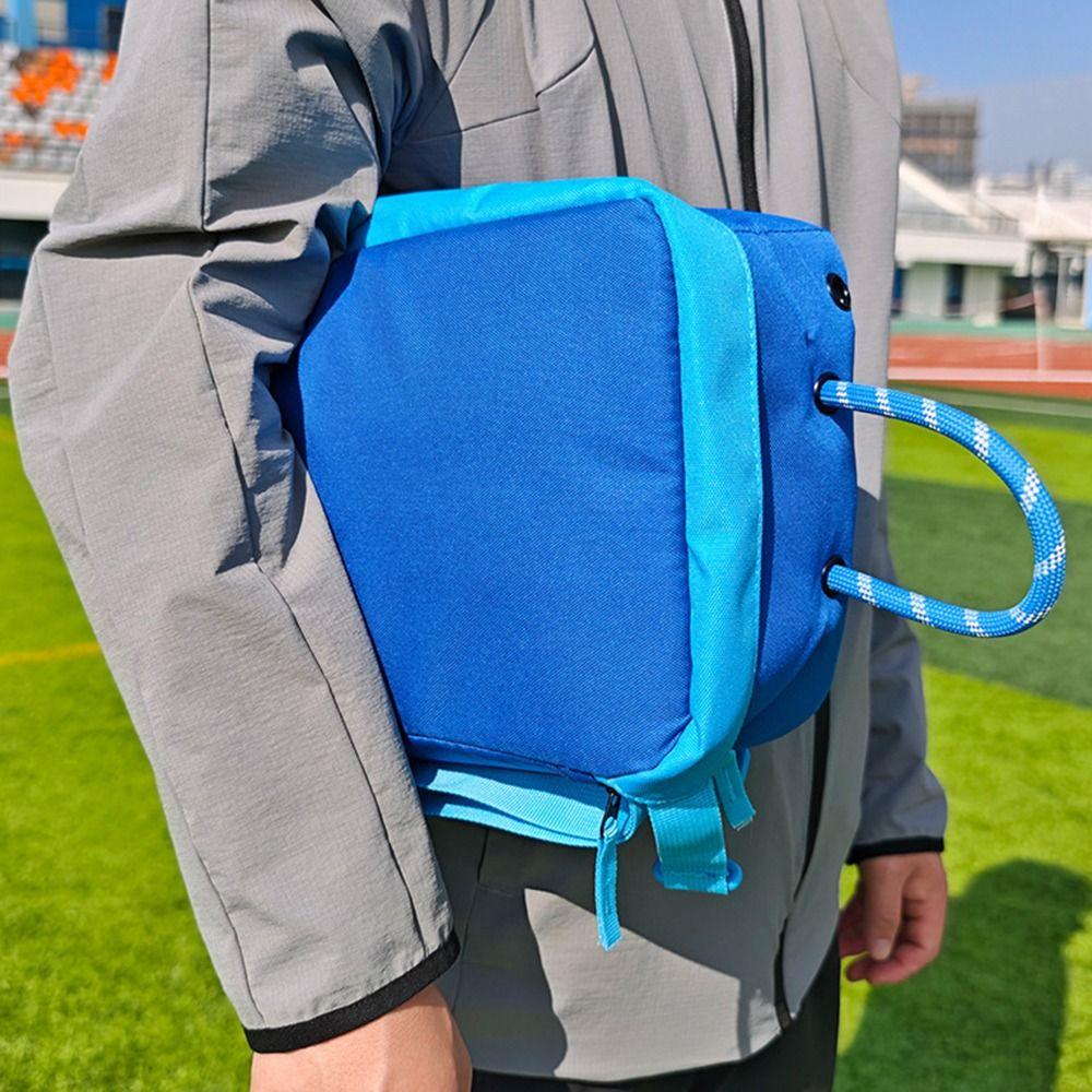 Single Shoulder Portable Shoe Bag Cuboid Shape Nylon Shoe Crossbody Bag  Outdoor