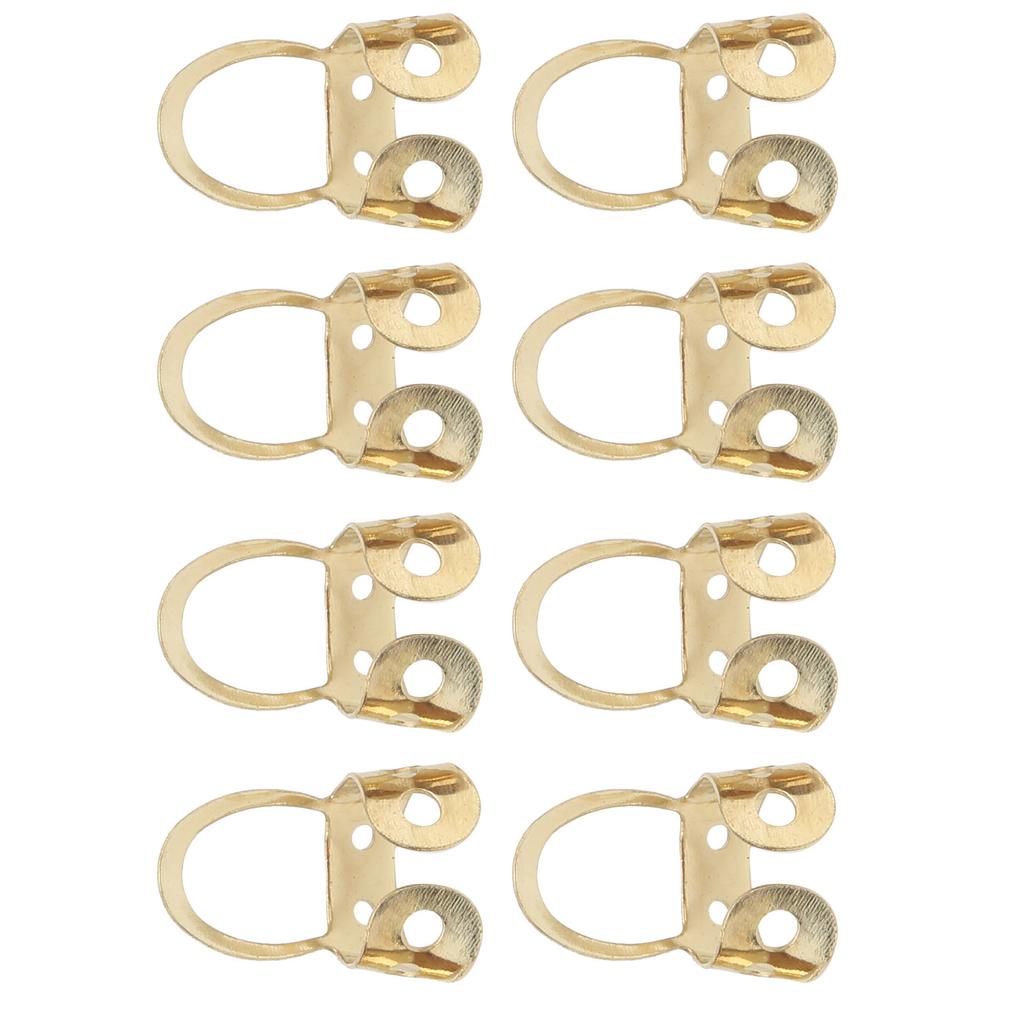 8 Stück Gitarren-Fingerpicks Verstellbar Hohl Edelstahl Musikinstrument ZubehörGold