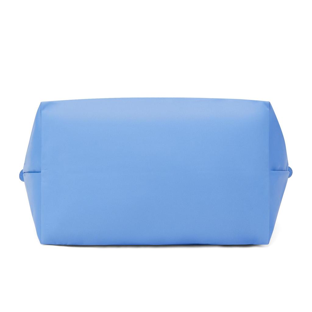 Longchamp Drukker Ritssluiting Canvas Tote Boodschappentas Dames Tote Blauw 1899919P82