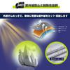 LIBZAKI Motorcycle Cover Fits Motorcycles Up To 210 Silver Body Cover with Storage Bag [Improved Material] L-BOX, Medium-Sized Cm,