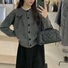 Korean Lace Round Neck Knit Cardigan with Bow - Women's Early Autumn Top