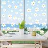 White daisy flower window sticker spring home living room glass window door decoration waterproof electrostatic glass sticker