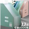 Vertical Organ Bag Pen Insert Design File Storage Multi-layer Folder Student Use Classification Retractable Desk Organizer A4