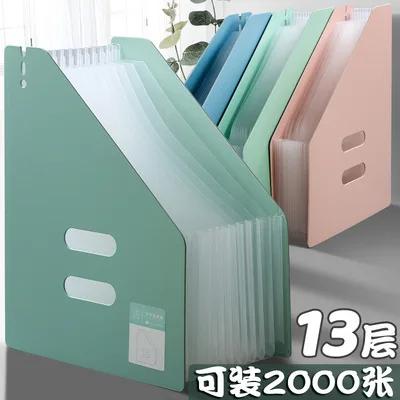Vertical Organ Bag Pen Insert Design File Storage Multi-layer Folder Student Use Classification Retractable Desk Organizer A4