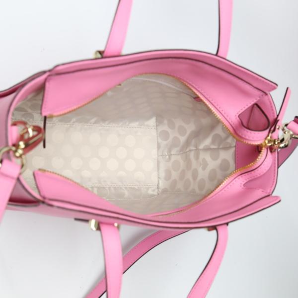 Kate Spade With Shoulder Strap Leather Handbag Leather Pink Women Used
