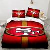 San Francisco Football Bedding Set 3pcs, High Quality Bedding Set Including 1pc Duvet Cover And 2pcs Pillowcases for Bedroom, Dormitory Gift