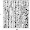 Wathon Birch Trees Shower Curtain Gray Tree Bathroom Decor Winter Birch Forest Bath Curtain Neutral Black and White Bath Set Rustic Winter Forest