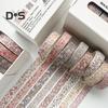 8 Rolls Retro Washi Tape Set Vintage Decorative Masking Tape for Scrapbooking Journaling Supplies DIY Crafts Gift Wrapping