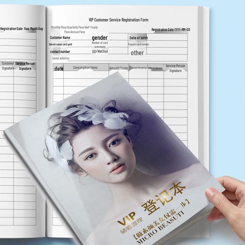 Beauty Salon Client Management & Tracking Book: Customer File, Consumption Record, Membership Registration
