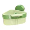 Suction Cup Triangle Sink Organizer with Press Lock, Kitchen Drainer Basket for Utensils & Vegetables Storage