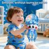 Electric Dancing Jellyfish Toy with LED Lights Music Obstacle Avoidance Octopus Toy Toddlers Boys Girls Interactive Cartoon Sea Animal Toy