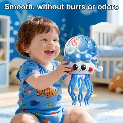Electric Dancing Jellyfish Toy with LED Lights Music Obstacle Avoidance Octopus Toy Toddlers Boys Girls Interactive Cartoon Sea Animal Toy