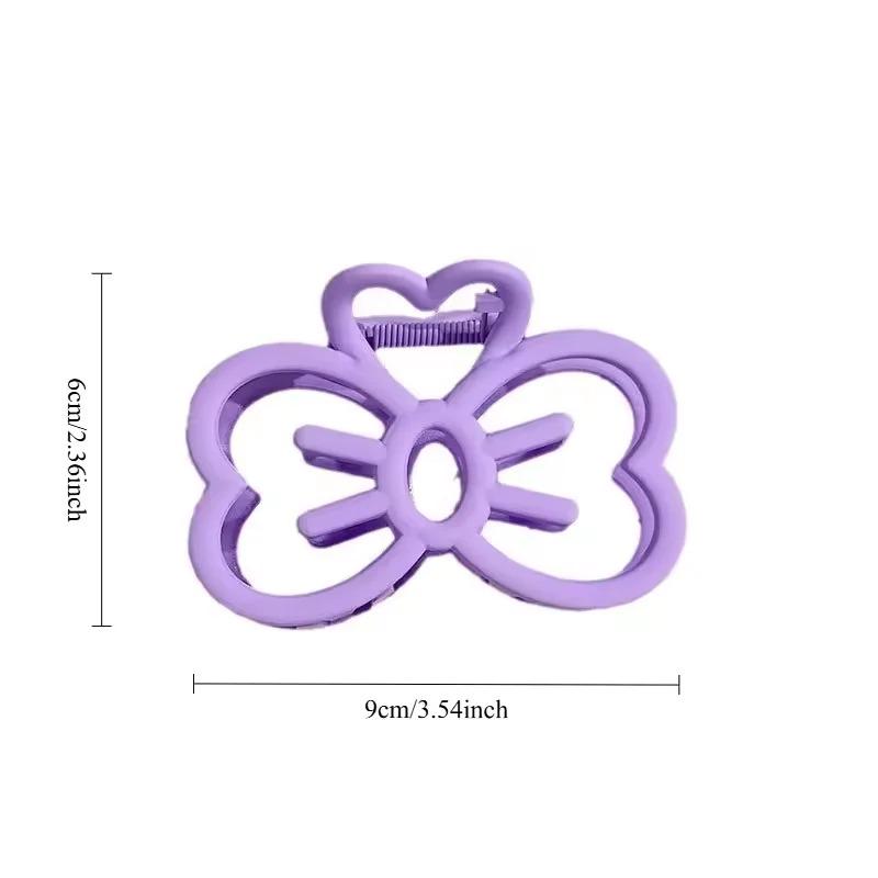 New Candy Color Cat Bow Hair Clip Plastic Claw Clip Fashion Crab Hair Clip For Girls Sweet Hair Claw Women Hair Accessories