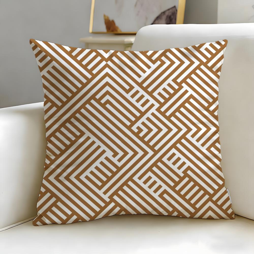 Triangle Array Cushion Cover Soft EasyWash Pillow Case Versatile for Couch Bed Travel and Office