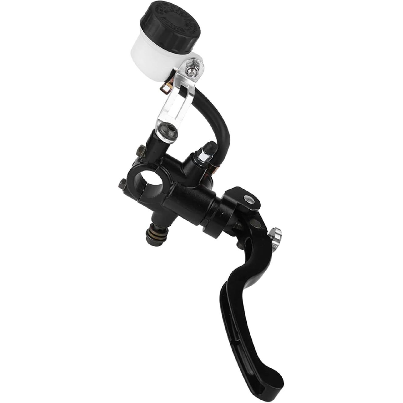 

Pissente 22mm Universal Motorcycle Brake Master Cylinder Clutch Lever Hydraulic Handlebar Replacement with Aluminum Alloy for Most 7/8 Motorcycles Upper right pump