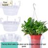 Large Transparent Multi-functional Hanging Plant Basket – Disposable and Simple Household Flower Pot