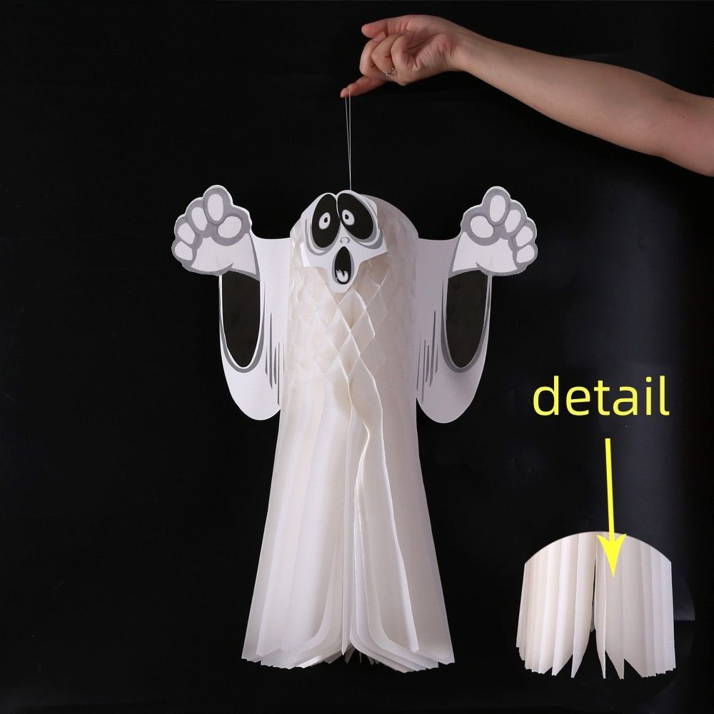 DIY Door Pendant Papery Hanging Halloween Ghost Halloween Hanging Ornament  Home Decoration