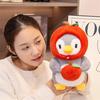 Adorable Cartoon Penguin Plush Toy - Persimmon Apple Design, Perfect Children's Gift