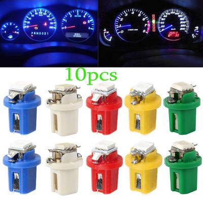10 sztuk T5 SMD LED deska rozdzielcza samochodu światła samochodowe diody elektroluminescencyjne wskaźniki wskaźników żarówki lampy auto wnętrze wskaźnik