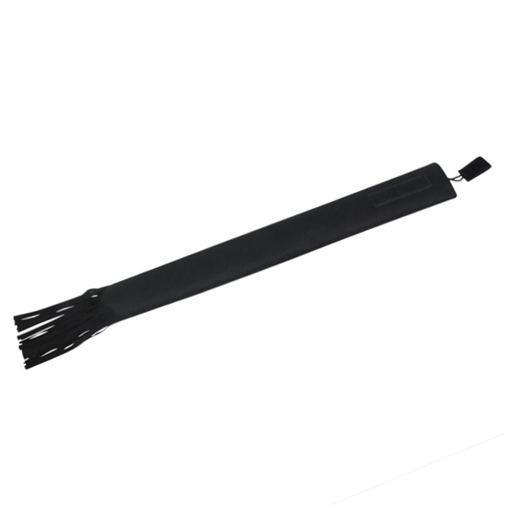Horse Tail Bag Nonwoven Fabric Waterproof Breathable Horse Tail Protector Guard with Fringe Black