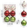 Plastic Christmas Baubles 6cm Christmas Tree Hanging Baubles  Holiday Home Decor