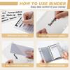 Budget Binder A6 12 Color Budget Sheets Zipper Bags 24 Labels 2 English Labels Cash Envelope Binder for Budgeting