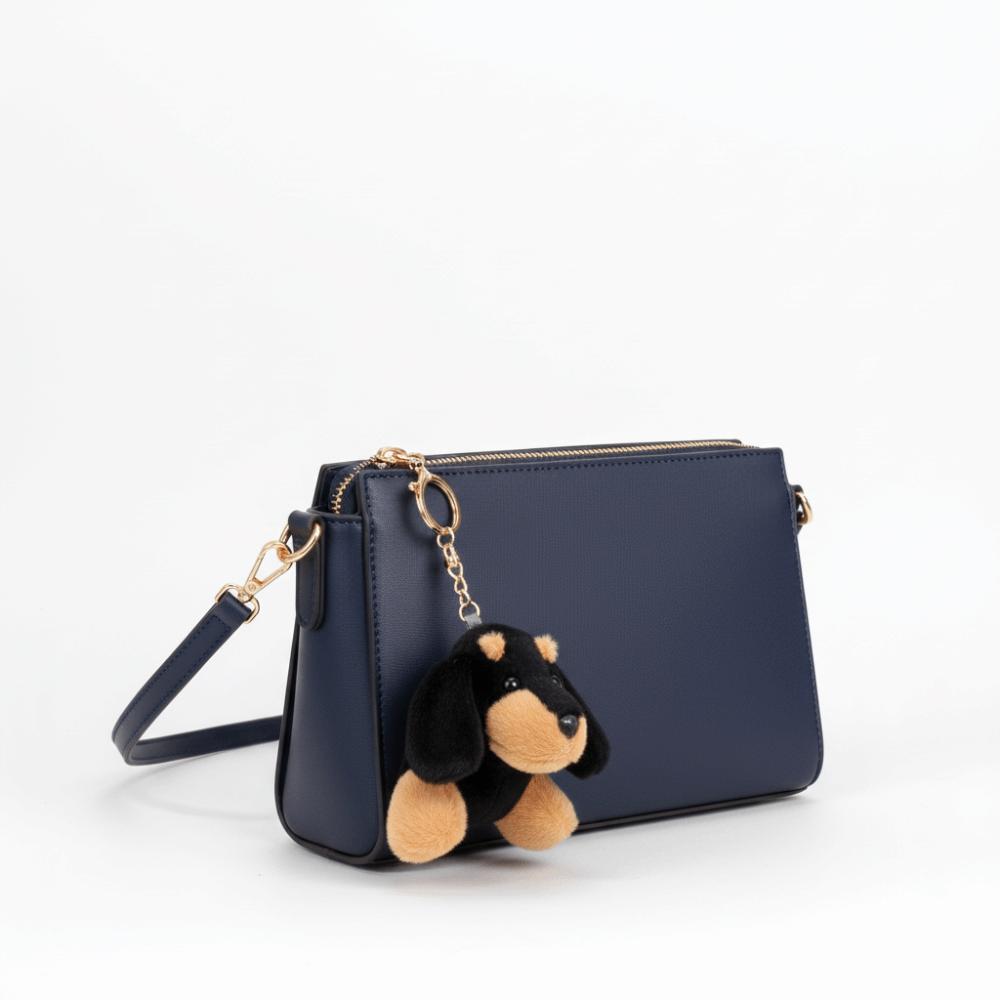 Solid Color Dog Plush Coin Purse Large-capacity Stationery Storage Bag School Supplies