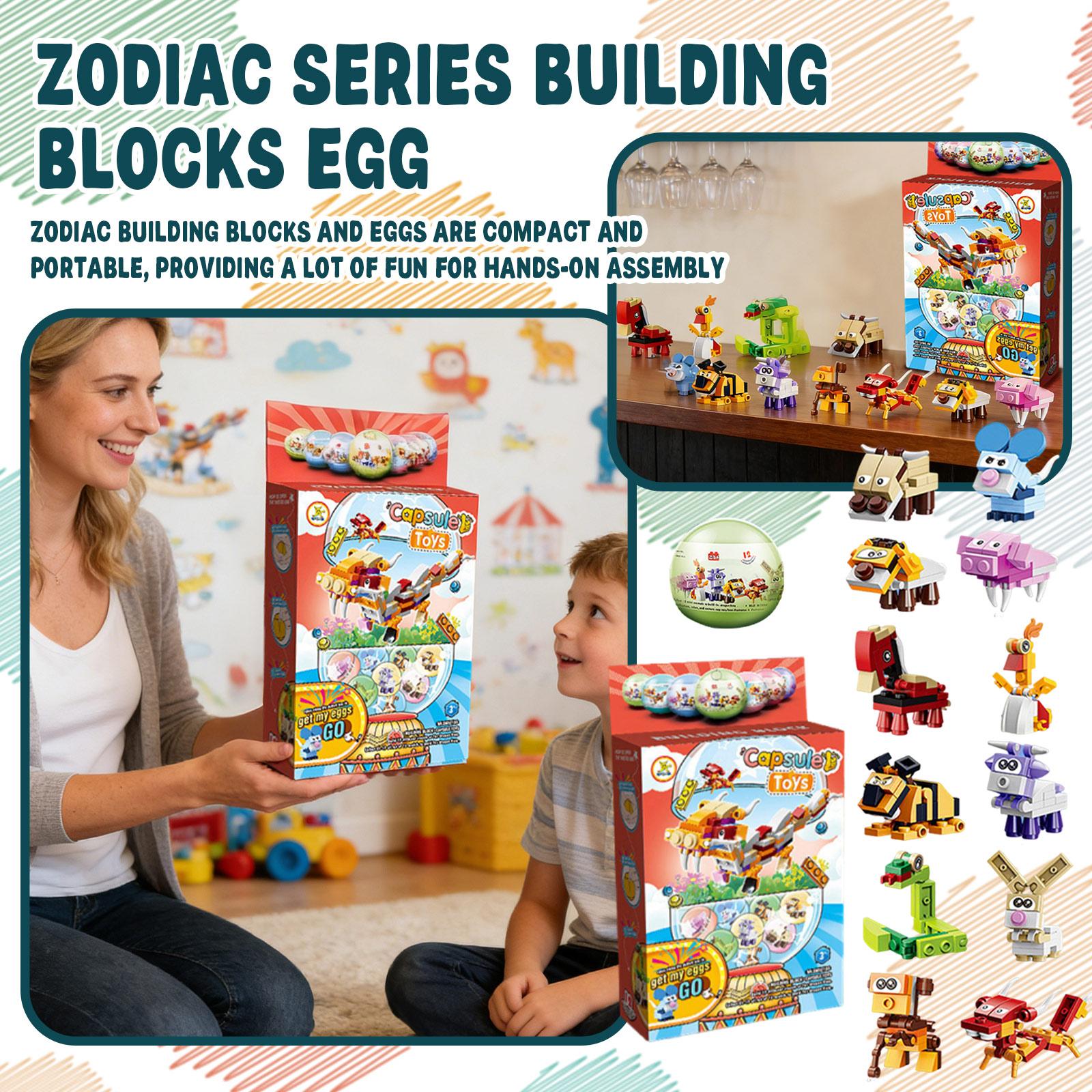 12 Pack Easter Egg Boxes Animal Building With Party Favors For Kids Easter Classroom Prize, Classroom Gift Exchange School Rewards Surprise Capsules One Size красный