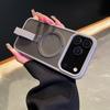 Luxury Matte Metal Ring Magnetic Stand Holder Case For iPhone 17 Pro Max 16 15 14 13 12 11 17Air Transparent Wrist Strap Cover