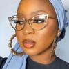 Metal Hollow Cat Eye Anti-blue Light Myopia Glasses Women 2025 New Personalized Vintage Eyeglasses Minus Diopter Eyewear