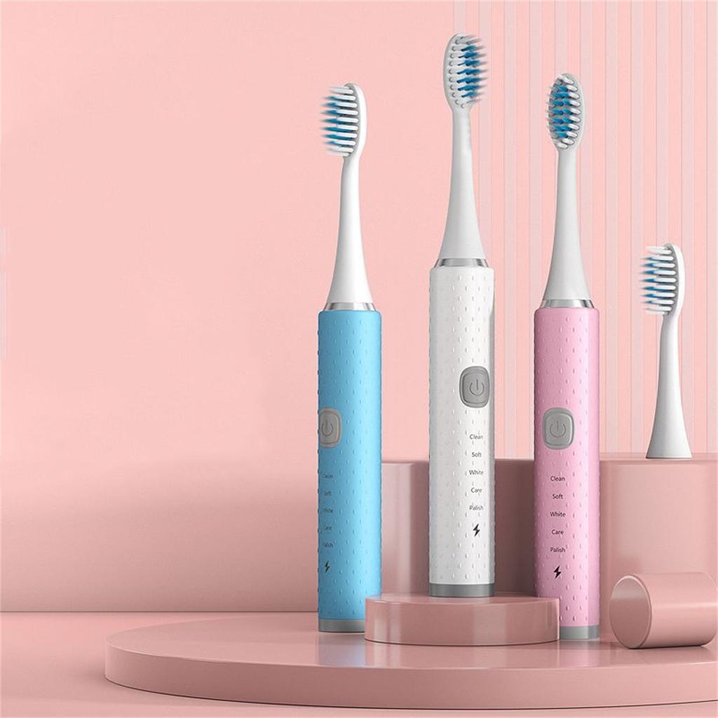 Electric Toothbrush Ultrasonic Soft Bristle Waterproof Whitening Automatic Toothbrush for Adults Chi