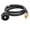 4ft Propane Adapter Hose 1lb To 20lb Propane Convert Hose with QCC1 Type Brass Connector for Gas Cylinder Grill Stoves