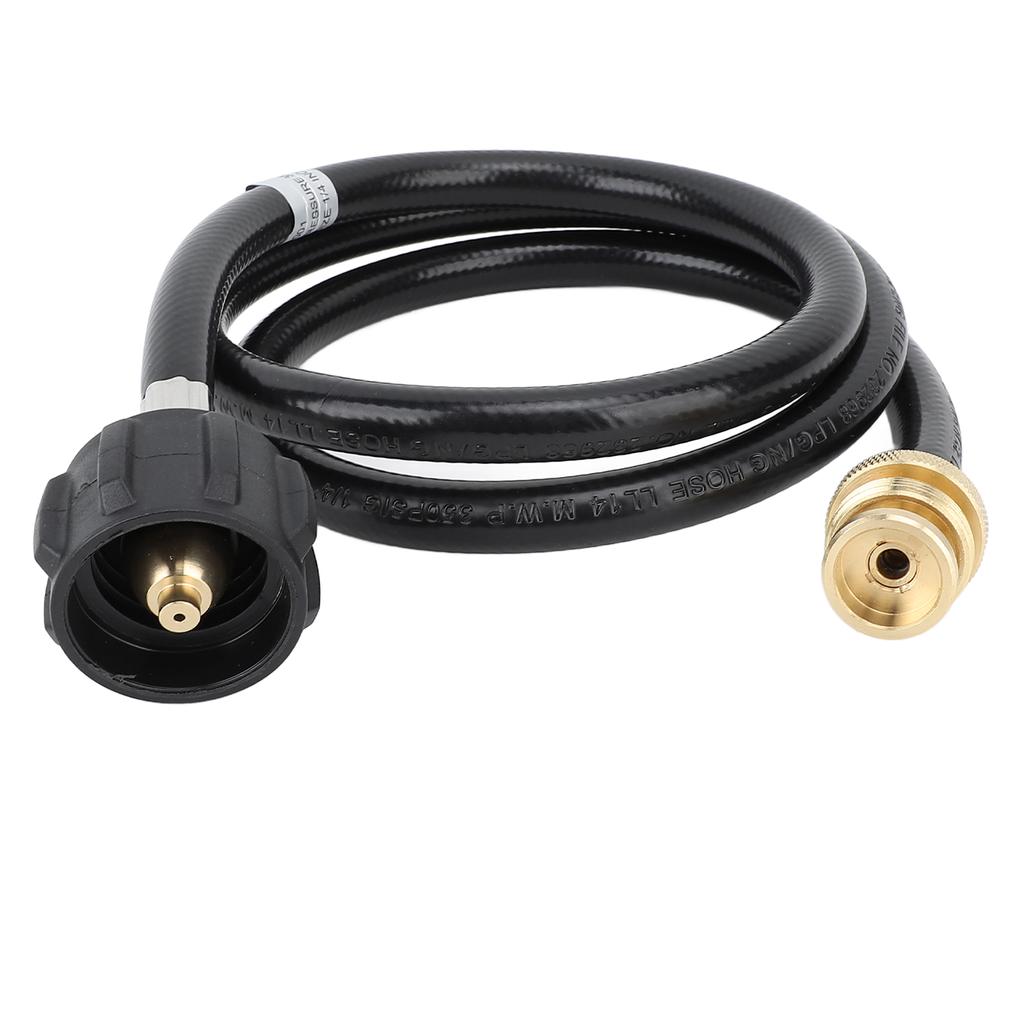 4ft Propane Adapter Hose 1lb To 20lb Propane Convert Hose with QCC1 Type Brass Connector for Gas Cylinder Grill Stoves