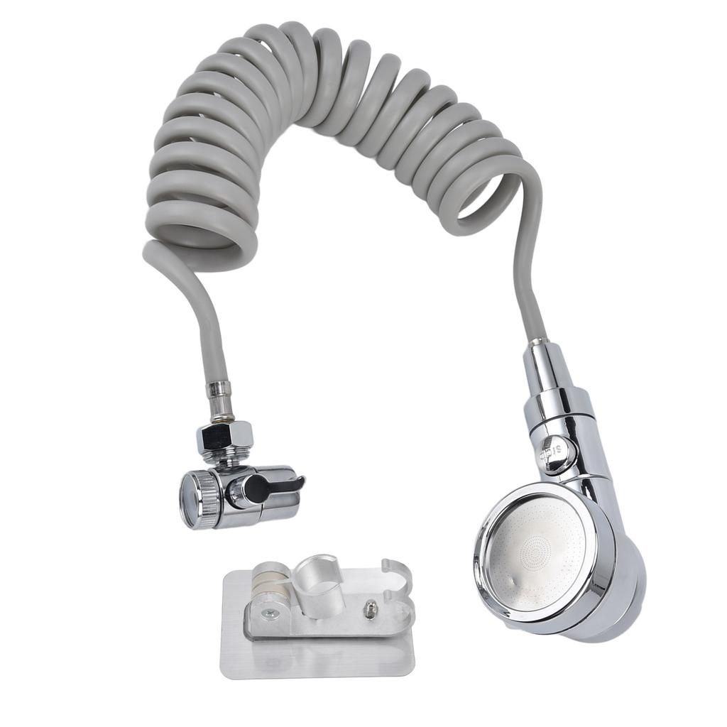 Sink Shower Sprayer Stretchy Hose Adjustable Mode Faucet Sprayer Attachment for Shampooing Pet Bathing