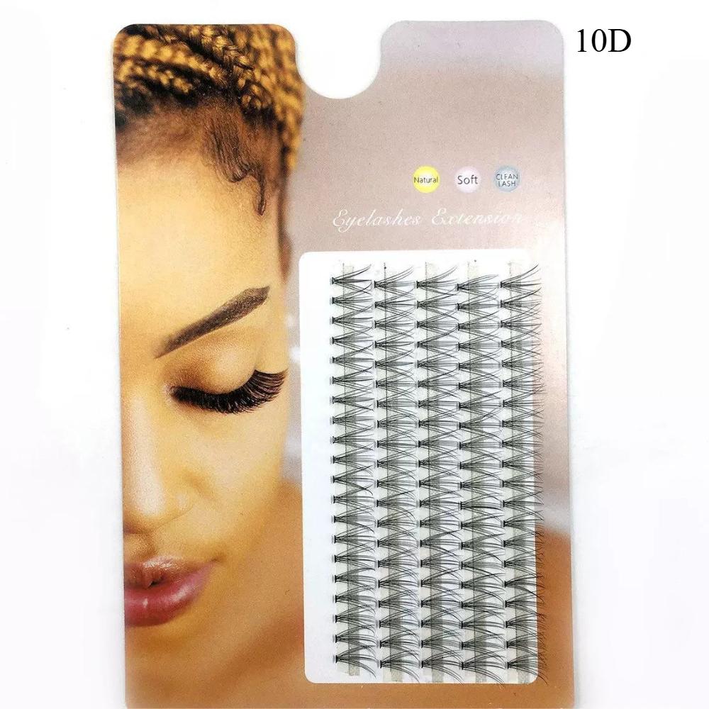 10-40D Mink Eyelashes 1 Box/100 Bundles Natural Eyelash Extension 3D Russia Individual Eyelash Cluster Makeup Tools Lashes Cilia