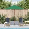VidaXL Parasol d'Extérieur avec Mât en Bois, Pare-soleil de Patio, Abri de Soleil, Parasol de Plage Jardin Terrasse Balcon, 44534