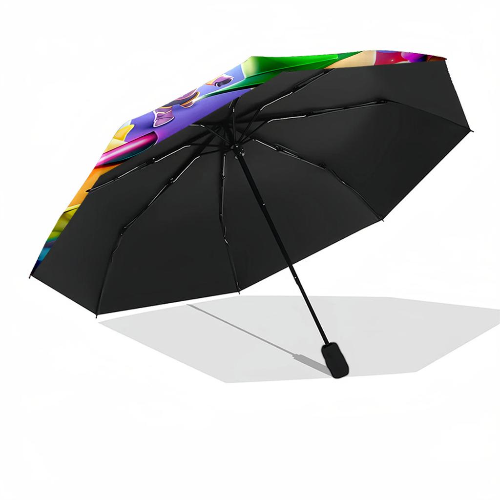 Stumble Guys Adventure Outdoor Automatic Umbrella Retractable Design with 8-Rib Durability Lightweight for Outdoor Daily Use Vibrant Pattern Umbrella