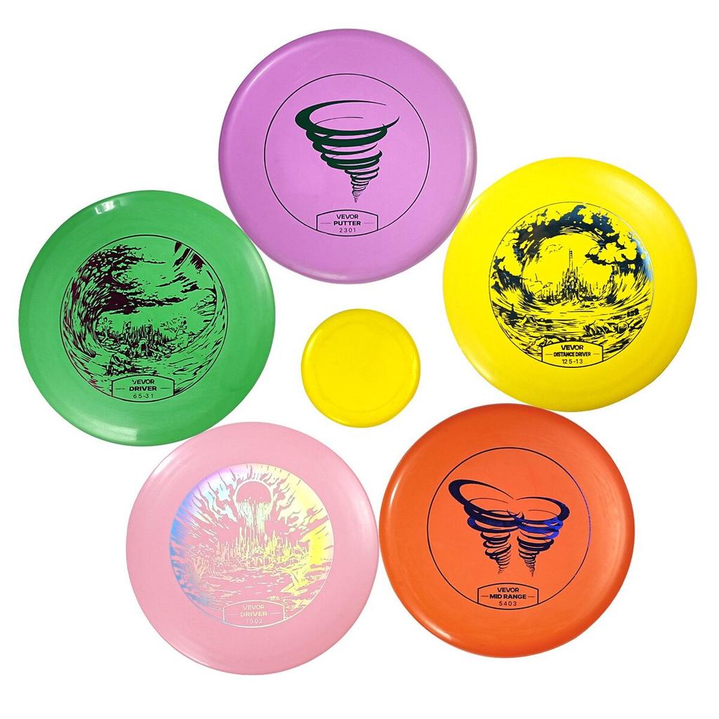 Disc Golf Set, 5 PCS Beginners Flying Discs, Disc Golf Starter Set for Full-Body Strength Training, with Putter, Mid-Range, Driver, Mini Marker, PDGA
