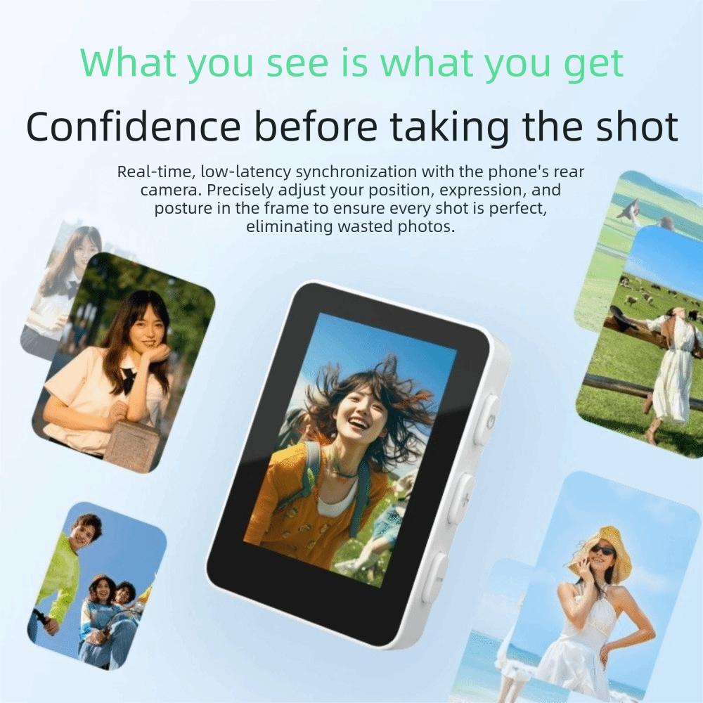 Portable Wireless Monitor Screen Magnetic Mount Smartphone Selfie Screen Outdoor Selfie