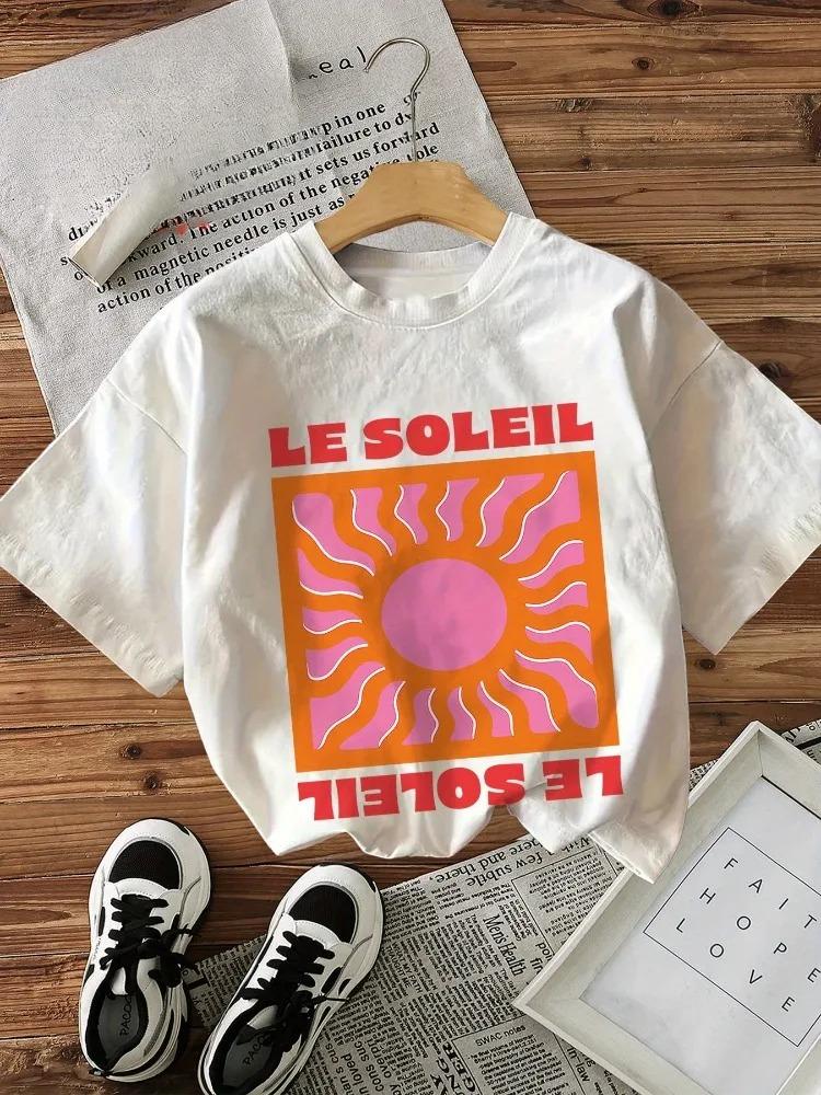 Retro stila saules teksta LE SOLEIL