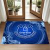 Everton Football Design Crystal Velvet Rug Soft Decorative Mat for Bedroom Entrance
