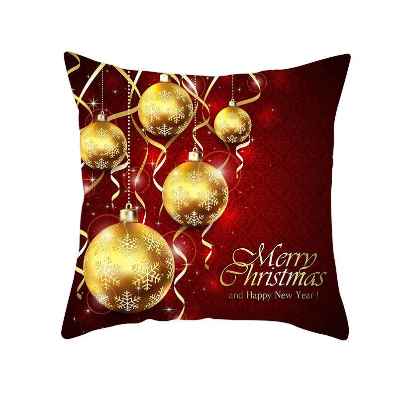 Luxurious Peach Skin Velvet Cushion Cover Featuring Santa Claus For Holiday Cheer