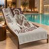 Custom Name Bruno Mars Beach Towel Personalized Text Soft Towel Swimming Travel Bath Gift
