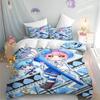 Cartoon Shugo Chara Duvet Cover 3-Piece Set Children Hinamori Amu Cute Polyester Soft Breathable Comforter Animation Bedding Set