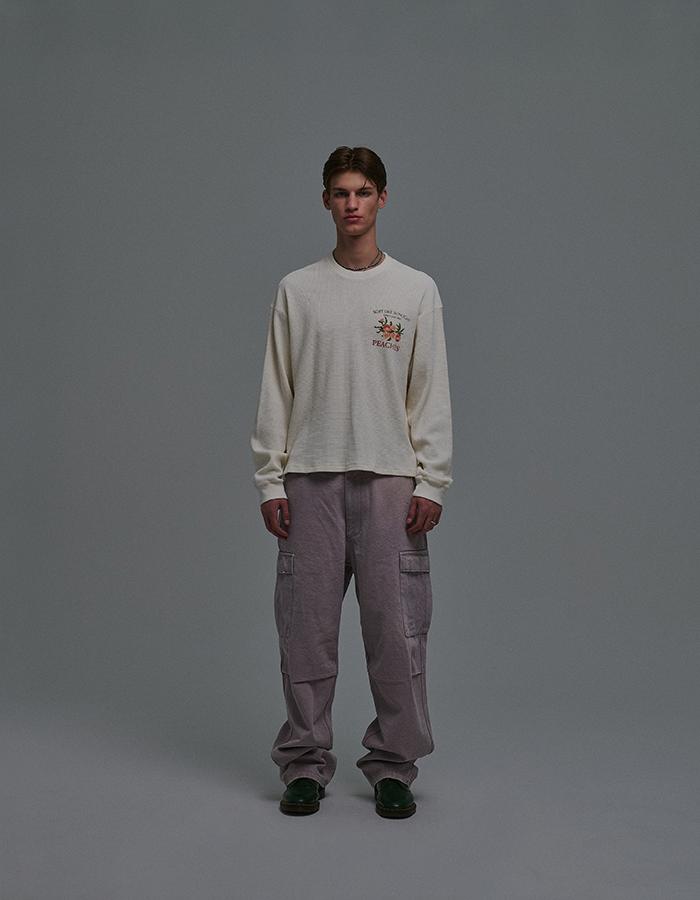 SUNDAY FRUIT MARKET Sun Washed Cargo Pants Lavender